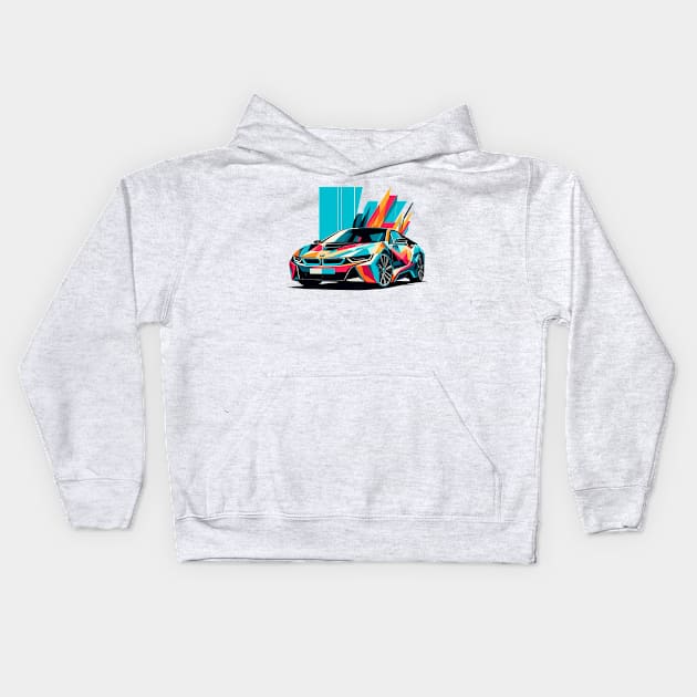 BMW i8 Kids Hoodie by Vehicles-Art